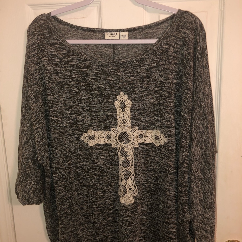 Cato plus size cross sweater 22/24w